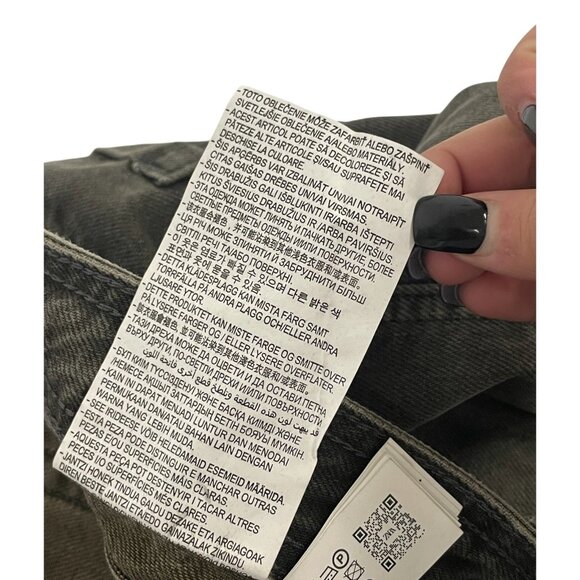 Zara Mens Baggy Jeans EU 44 US 34 Gray Faded Cotton Lyocell Blend 6045/401 NWT - Picture 10 of 16